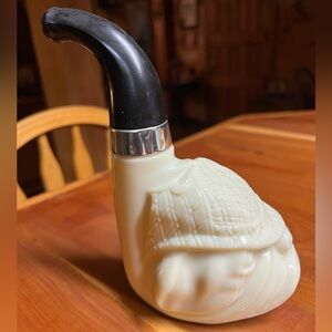 Vintage Avon Sherlock Holmes Bulldog Pipe After Shave Bottle